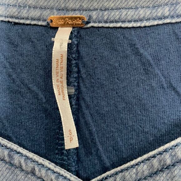 Free People Seeking Heart Mini Dress in Blue - Size Small - Picture 10 of 12